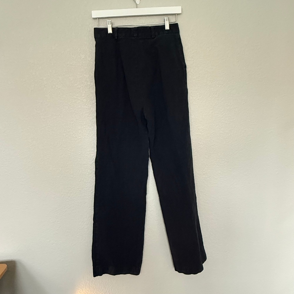 Bec+ Bridge Black Cottion Trousers Size 8 Minimalist Capsule